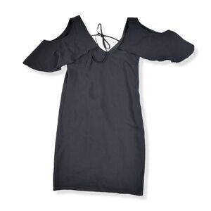 Trina Turk Black Cold Shoulder Dress  XS